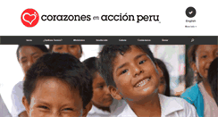 Desktop Screenshot of corazonesenaccionperu.com